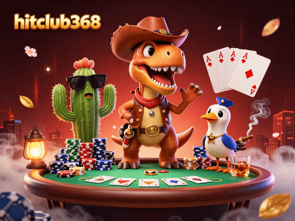 Engage with hitclub368 by enjoying an exciting poker scene featuring diverse game elements and dynamic characters.