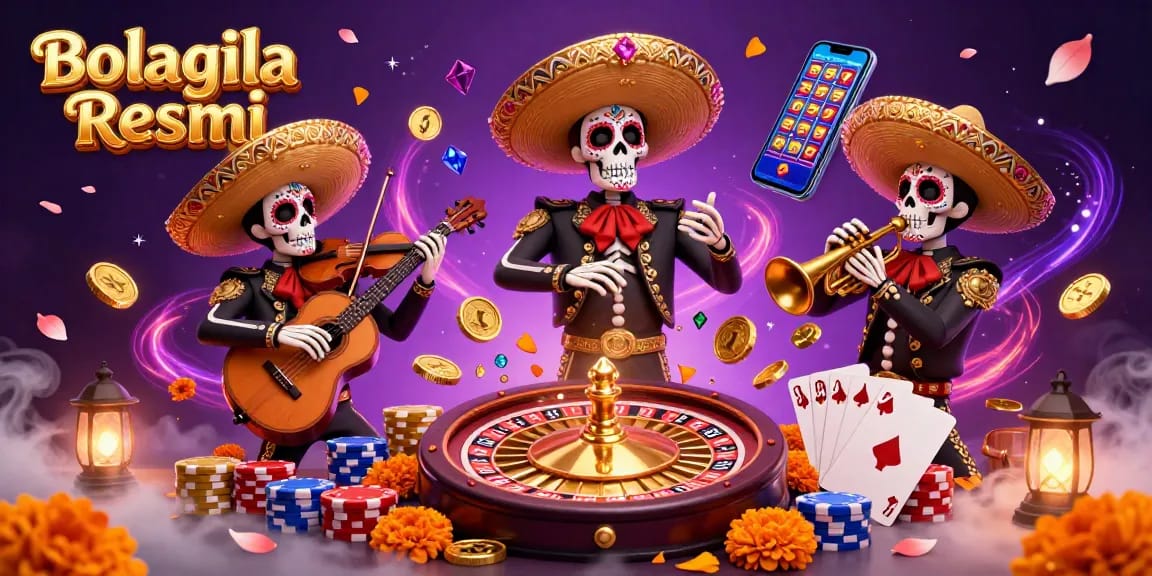 BolaGila Resmi brings thrilling moments with vibrant mariachi skeletons, casino elements, and lucky spins.