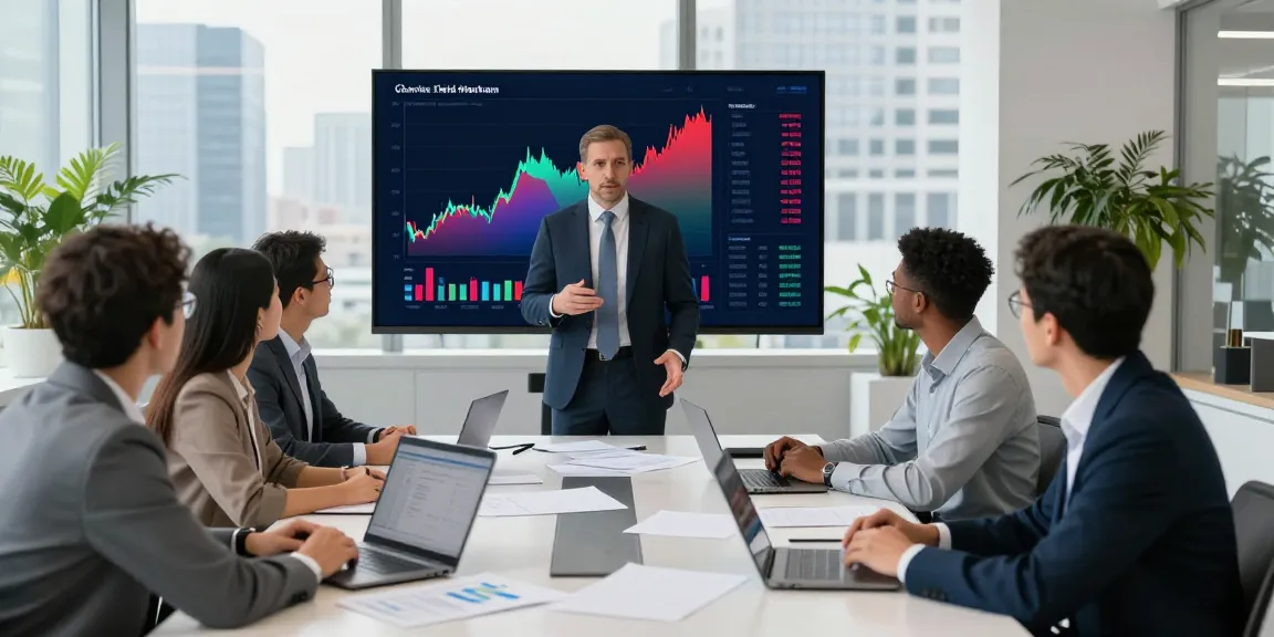 Charles Field Marsham discusses investment strategies in a modern office setting, reflecting his expertise and influence in finance.