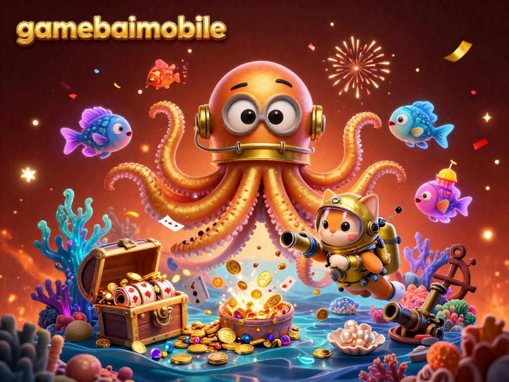 Experience the excitement of gamebaimobile with dynamic 3D gambling elements and characters.