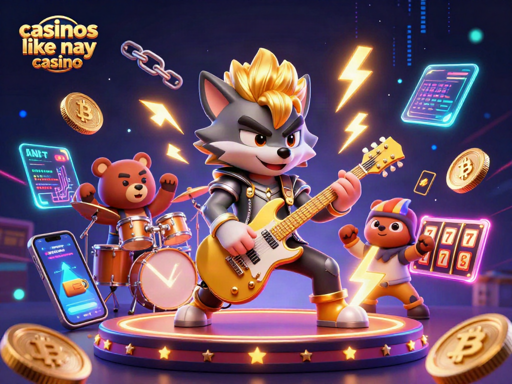 Play exciting games like casinos like yay casino with vibrant 3D characters and neon effects.