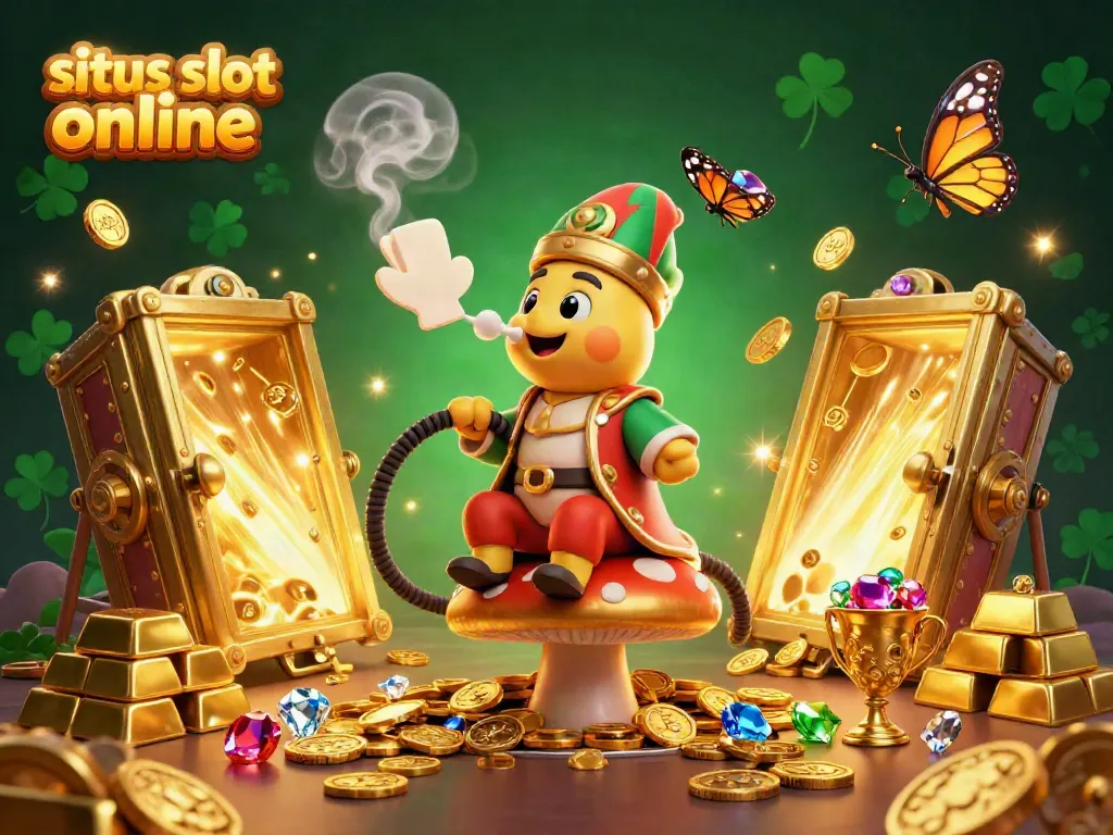 Menggali peluang di situs slot online dengan simbol slot dan tumpukan koin emas