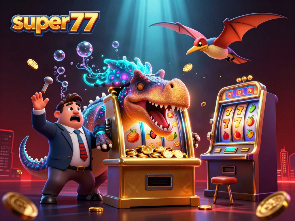 Witness the thrilling action as super77 reels spin, rewarding jackpots amidst vibrant casino energy.