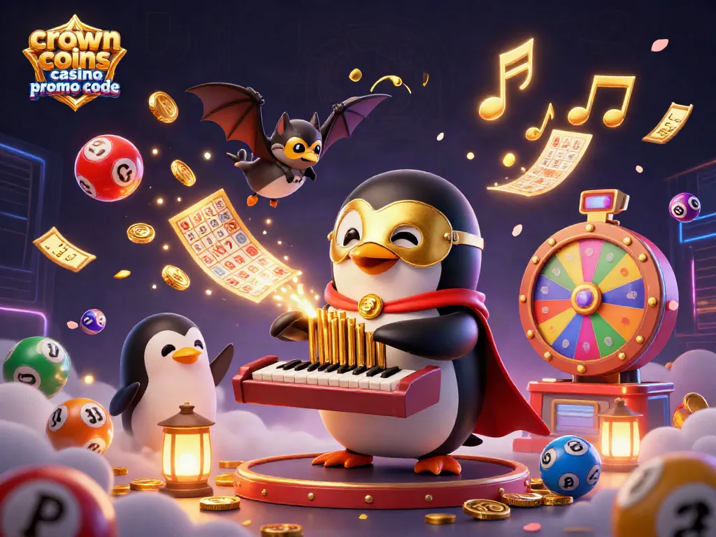 Play the crown coins casino promo code with thrilling excitement amidst festive lottery elements.