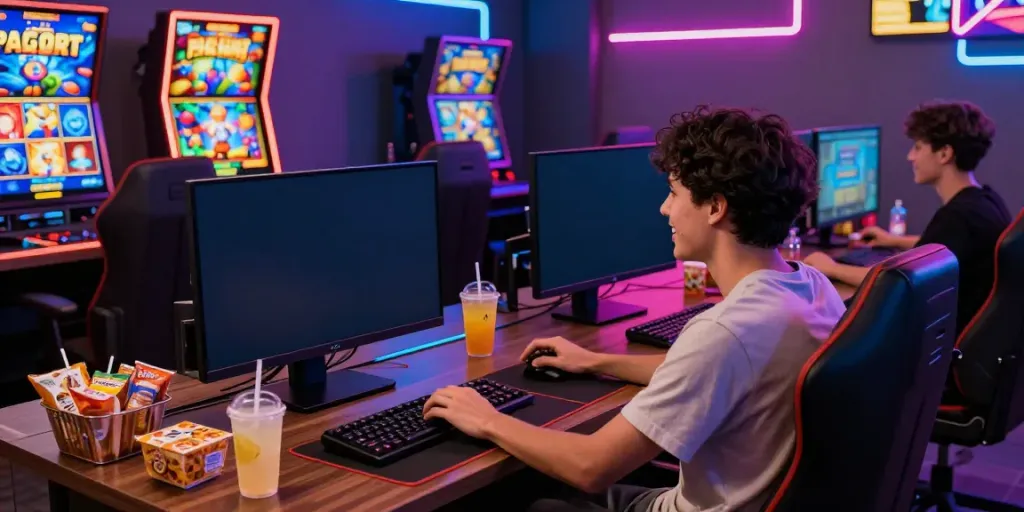Player enjoying slot gacor experience with colorful PG SOFT games on display.
