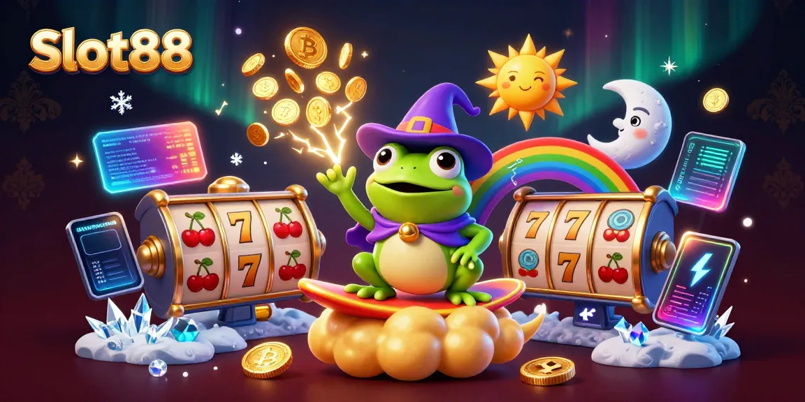 Engage with Slot88's vibrant world of slots featuring thrilling golden coins and cheerful characters.