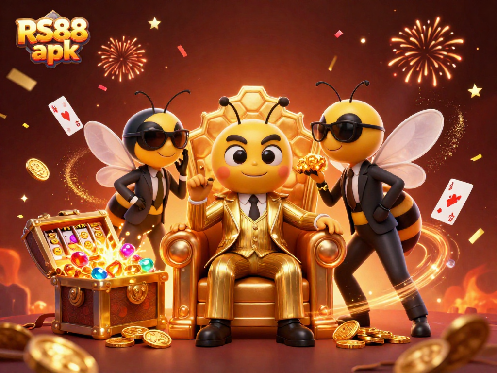 Experience the excitement of RS88 apk with vibrant 3D casino characters and dynamic gaming elements.
