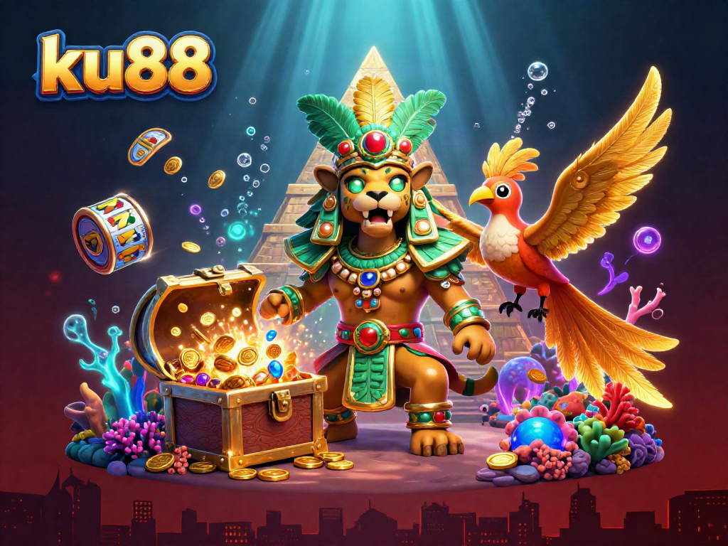 ku88 combines vibrant 3D casino visuals with stunning slot game elements, creating an engaging gambling experience.