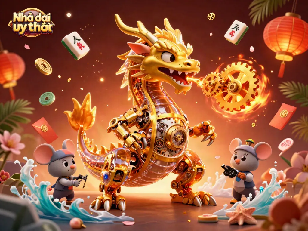 Engage with Nhà cái uy tín through a vibrant, dynamic casino scene featuring exciting game elements.