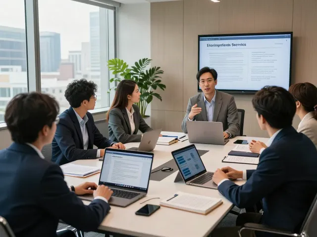 Lead Roedl legal consultation with professionals discussing strategies in a modern office.
