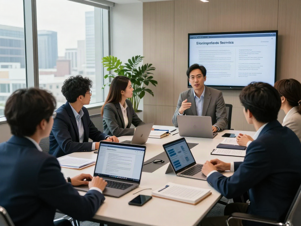 Lead Roedl legal consultation with professionals discussing strategies in a modern office.