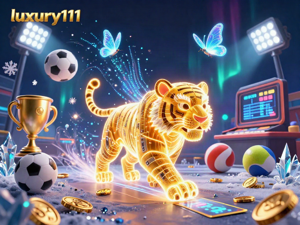 Engage with luxury111 in an exhilarating digital casino landscape filled with vibrant sports elements.