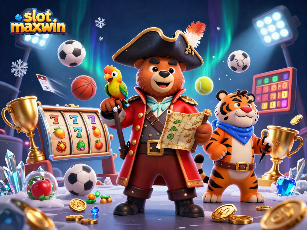 Maximize wins with slot maxwin in a vibrant casino scene featuring dynamic 3D elements.