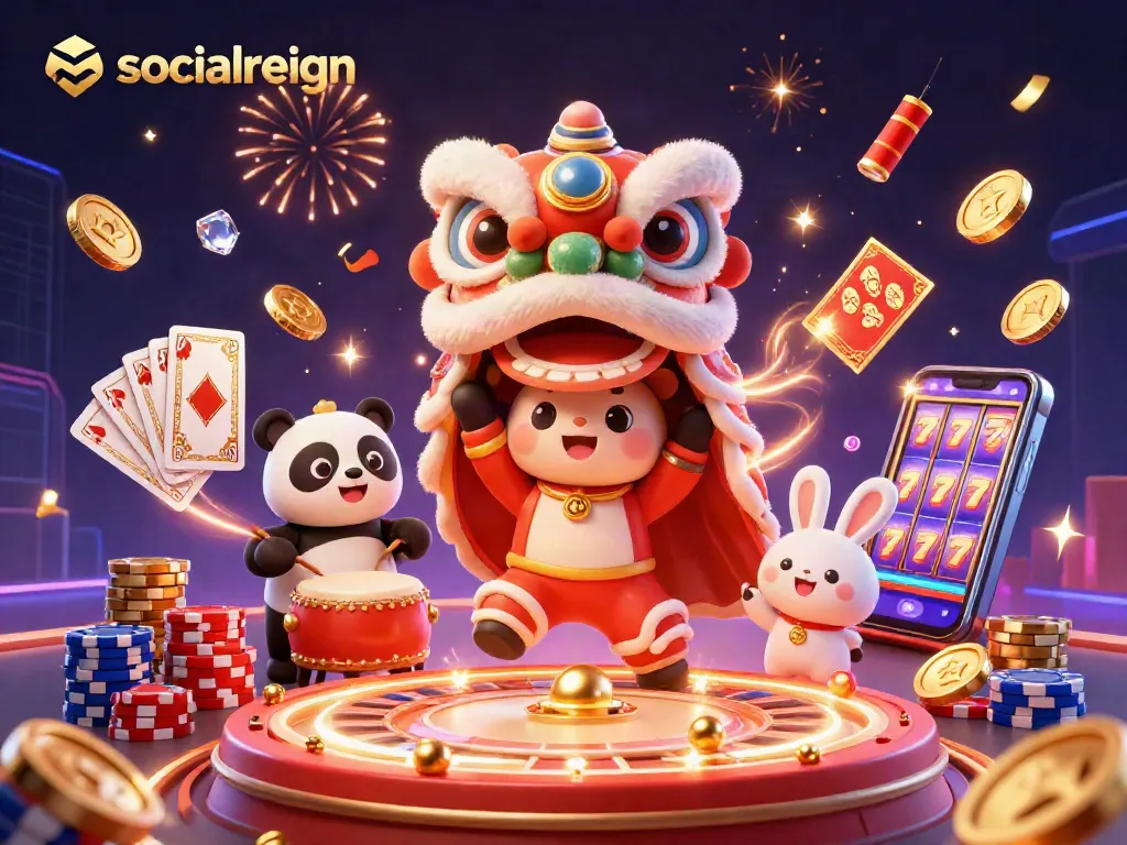Experience socialreign’s thrilling casino adventure with vibrant characters and exciting game elements!