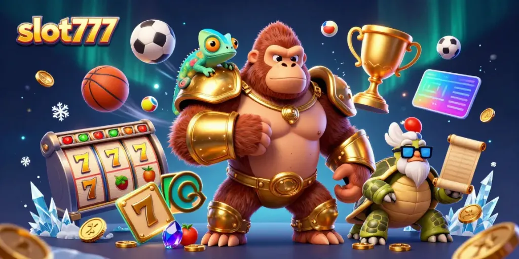 Engage with slot777's thrilling gaming experience featuring vibrant characters and dynamic symbols.