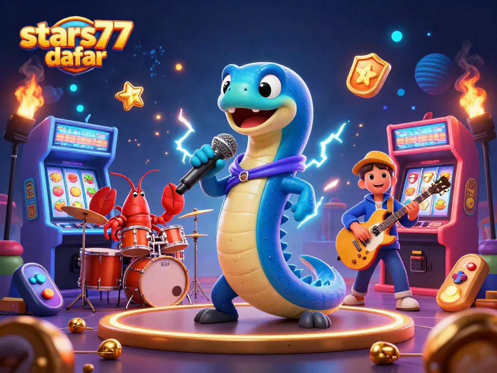 Permainan slot dan analisis pasaran di stars77 daftar dalam ilustrasi kasino yang menghibur.