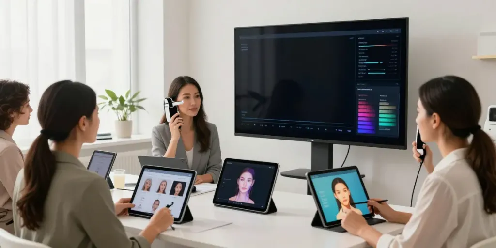 Exploring Alternatives to QOVES with advanced facial analysis tools in a modern consultation.