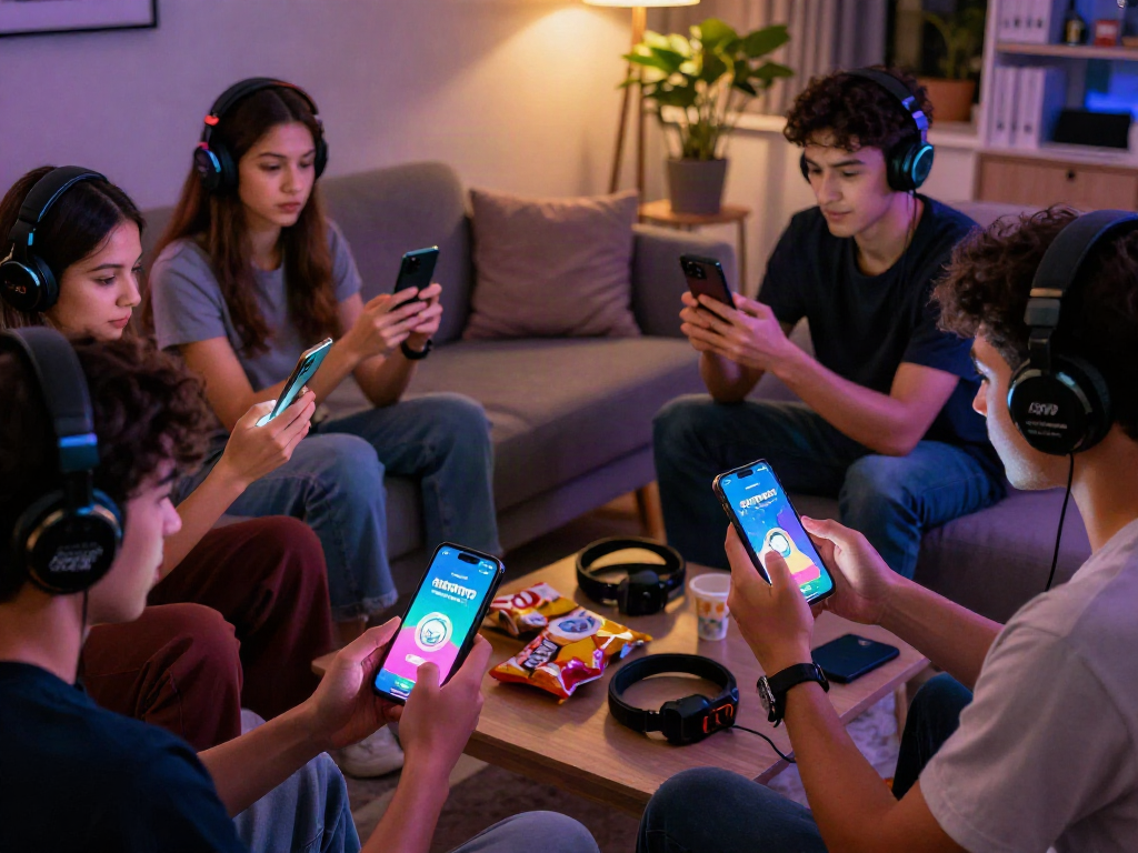 Pengalaman bermain game RUSUNTOTO dalam suasana nyaman, pemain menggunakan smartphone.