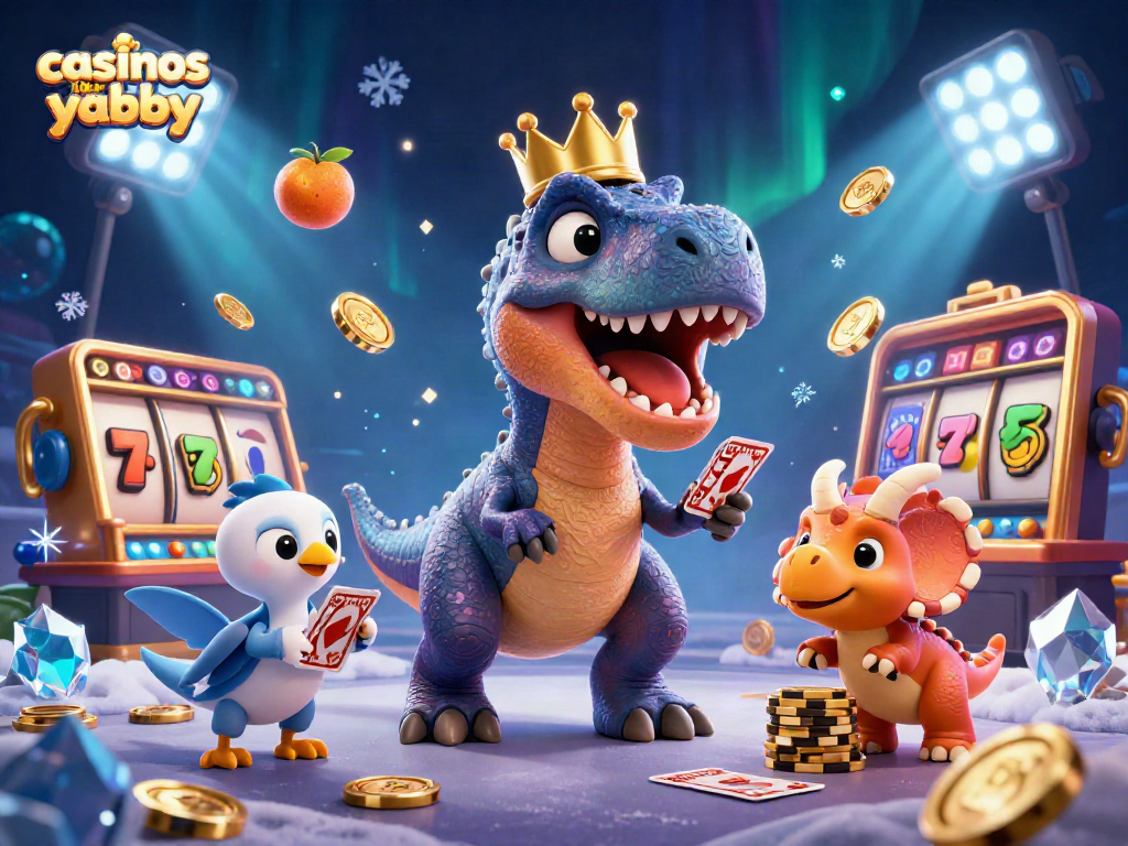 Engage with casinos like yabby featuring fun dinosaur characters and gaming elements in a dynamic casino setting.