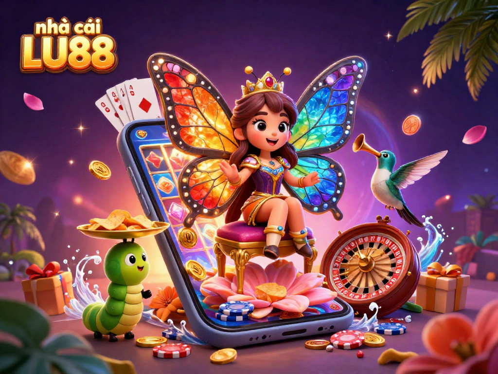 Experience thrilling gameplay at nhà cái LU88 with vibrant casino visuals and dynamic slot elements.