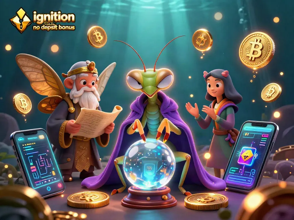 Play with the ignition casino no deposit bonus while enjoying vibrant characters in a dynamic casino scene.